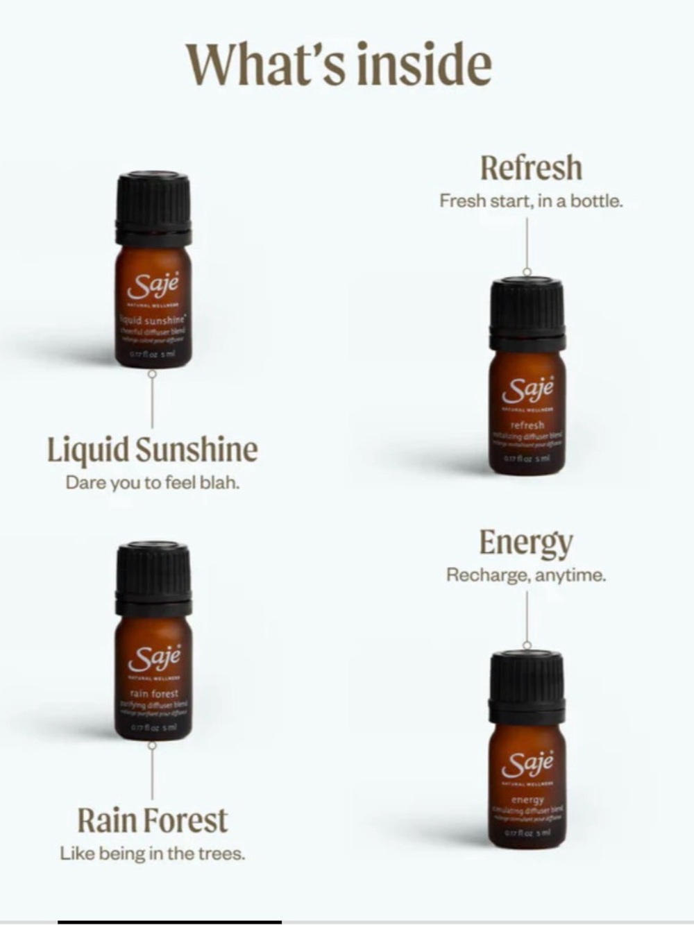 Saje Happy Home Diffuser Set - Picture 4 of 4